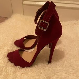 Burgundy heels